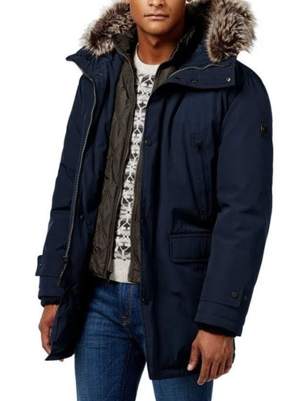Michael Kors XXL
Men's Hooded Bib Snorkel Parka Coat